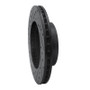 R1 91-98 Toyota 4Runner Front Right Drilled & Slotted Black Brake Rotor