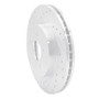 R1 98-05 Mercedes-Benz ML320 Front Left Drilled & Slotted Silver Brake Rotor