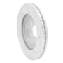 R1 98-05 Mercedes-Benz ML320 Front Left Drilled & Slotted Silver Brake Rotor
