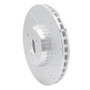 R1 15-23 Mercedes-Benz C350E Front Right Drilled & Slotted Silver Brake Rotor