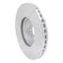 R1 15-23 Mercedes-Benz C350E Front Right Drilled & Slotted Silver Brake Rotor
