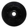 R1 88-96 Chevrolet C2500 Front Right Drilled & Slotted Black Brake Rotor