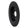 R1 12-18 Toyota Yaris (USA/Canada) Rear Right Drilled & Slotted Black Brake Rotor