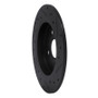 R1 12-18 Toyota Yaris (USA/Canada) Rear Left Drilled & Slotted Black Brake Rotor