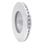 R1 15-23 Mercedes-Benz C300 Coupe & Convertible Front Right Drilled & Slotted Silver Brake Rotor