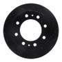 R1 21-25 Chevrolet Express 3500 Rear Right Drilled & Slotted Black Brake Rotor