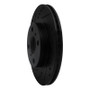 R1 00-05 Toyota Echo Front Left Drilled & Slotted Black Brake Rotor