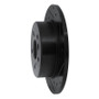 R1 00-04 Toyota AVALON Rear Right Drilled & Slotted Black Brake Rotor