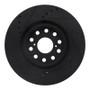 R1 93-98 Toyota Supra Front Right Drilled & Slotted Black Brake Rotor