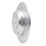 R1 07-13 Mercedes-Benz CL550 Rear Right Drilled & Slotted Silver Brake Rotor