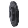 R1 92-95 Toyota MR2 Front Left Drilled & Slotted Black Brake Rotor