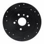 R1 92-03 Lexus ES300 Rear Right Drilled & Slotted Black Brake Rotor