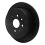 R1 14-20 Peugeot 208 (Mexico) Rear Left Drilled & Slotted Black Brake Rotor