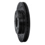 R1 92-01 Toyota Camry Front Left Drilled & Slotted Black Brake Rotor