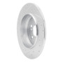 R1 03-06 Mercedes-Benz S350 Rear Right Drilled & Slotted Silver Brake Rotor