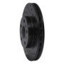 R1 87-91 Toyota Camry Front Right Drilled & Slotted Black Brake Rotor