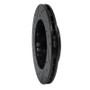 R1 87-92 Geo Prizm Front Right Drilled & Slotted Black Brake Rotor