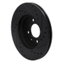 R1 97-02 Peugeot 306 (Mexico) Front Left Drilled & Slotted Black Brake Rotor