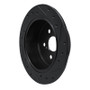 R1 86-93 Lexus ES250 Rear Left Drilled & Slotted Black Brake Rotor
