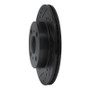 R1 85-88 Chevrolet Nova Front Left Drilled & Slotted Black Brake Rotor
