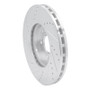 R1 96-11 Chrysler Crossfire Front Right Drilled & Slotted Silver Brake Rotor