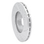 R1 96-11 Chrysler Crossfire Front Left Drilled & Slotted Silver Brake Rotor