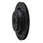 R1 07-17 Lexus LS460 Right Rear Drilled & Slotted Black Brake Rotor