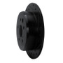 R1 06-15 Lexus IS250 Rear Right Drilled & Slotted Black Brake Rotor