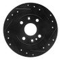 R1 00-06 Peugeot 406 (Mexico) Rear Right Drilled & Slotted Black Brake Rotor