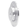 R1 97-98 Mercedes-Benz C230 Front Right Drilled & Slotted Silver Brake Rotor