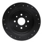 R1 97-02 Peugeot 306 (Mexico) Rear Right Drilled & Slotted Black Brake Rotor