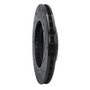 R1 90-90 Lexus LS400 Front Left Drilled & Slotted Black Brake Rotor