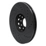 R1 02-05 Volkswagen Passat (USA/Canada) Front Left Drilled & Slotted Black Brake Rotor