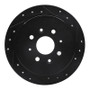 R1 10-15 Renault SANDERO (Mexico) Front Right Drilled & Slotted Black Brake Rotor