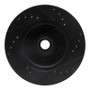 R1 79-91 Ford LTD Front Left Drilled & Slotted Black Brake Rotor