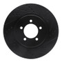 R1 03-05 Lincoln AVIATOR Front Right Drilled & Slotted Black Brake Rotor