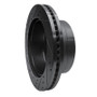 R1 11-22 Ford F-350 Super Duty 2WD Rear Right Drilled & Slotted Black Brake Rotor