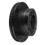 R1 11-22 Ford F-350 Super Duty 2WD Rear Left Drilled & Slotted Black Brake Rotor