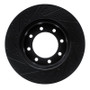 R1 12-25 Ford F-250 4WD (Super Duty) Front Right Drilled & Slotted Black Brake Rotor