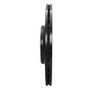 R1 07-11 Audi S6 Rear Right Drilled & Slotted Black Brake Rotor