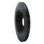 R1 07-11 Audi S6 Rear Right Drilled & Slotted Black Brake Rotor