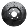 R1 05-11 Audi A6 (USA/Canada) Front Right Drilled & Slotted Black Brake Rotor