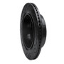 R1 12-14 Ford F-150 RWD Rear Right Drilled & Slotted Black Brake Rotor