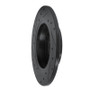 R1 00-08 Audi A4 (USA/Canada) Rear Right Drilled & Slotted Black Brake Rotor