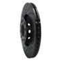 R1 97-06 Audi A6 (USA/Canada) Front Left Drilled & Slotted Black Brake Rotor