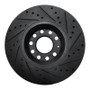 R1 97-06 Audi A6 (USA/Canada) Front Left Drilled & Slotted Black Brake Rotor