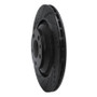 R1 05-11 Audi A6 Quattro Rear Left Drilled & Slotted Black Brake Rotor