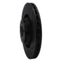 R1 05-11 Audi A6 Quattro Front Right Drilled & Slotted Black Brake Rotor