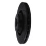 R1 05-11 Audi A6 Quattro Front Left Drilled & Slotted Black Brake Rotor