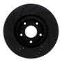 R1 10-14 Renault SAFRANE (Mexico) Front Right Drilled & Slotted Black Brake Rotor